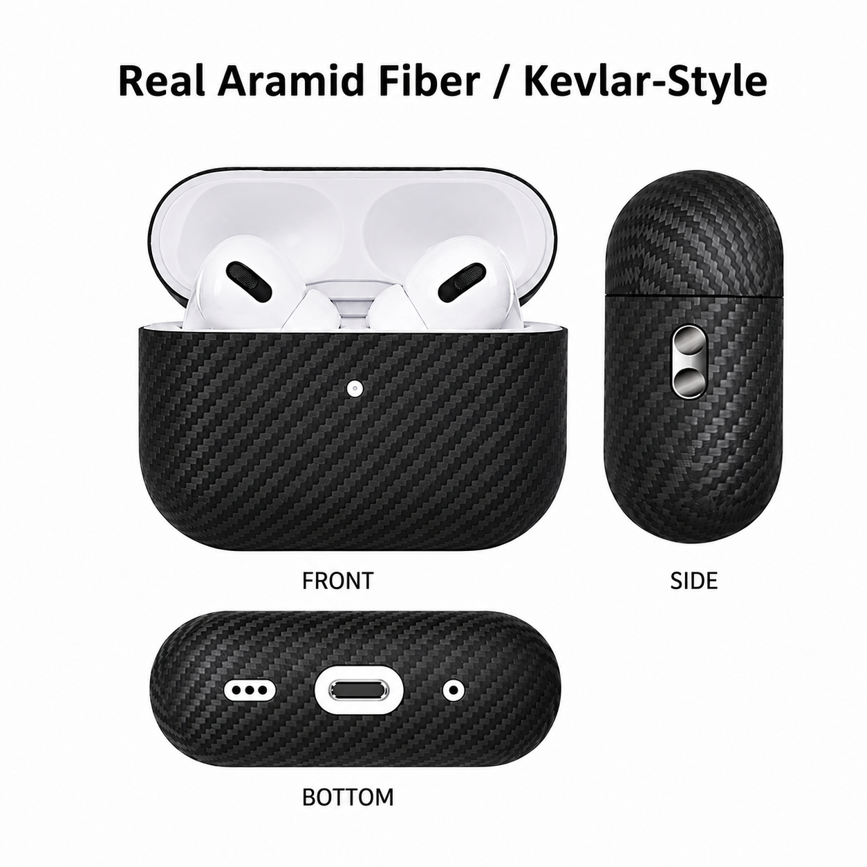 Carbon Fibre Case for AirPods 4 / Pro 2