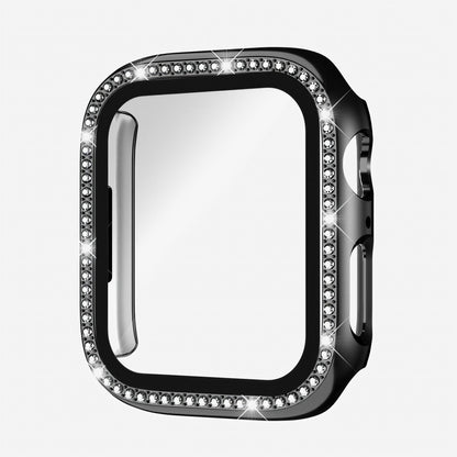 Rhinestone Tempered Glass Case for Apple Watch