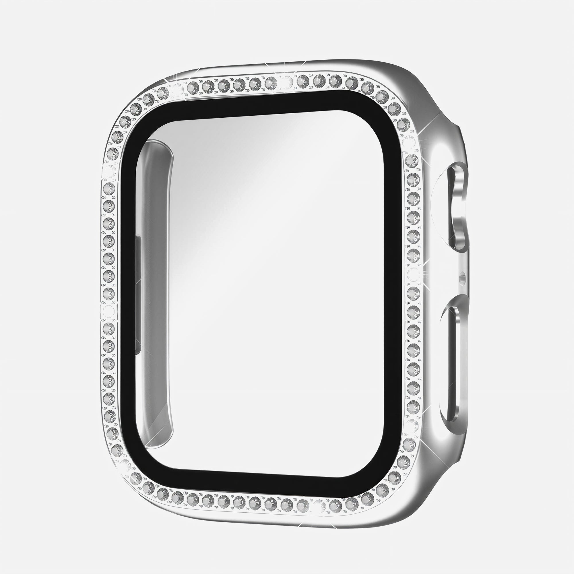 Rhinestone Tempered Glass Case for Apple Watch