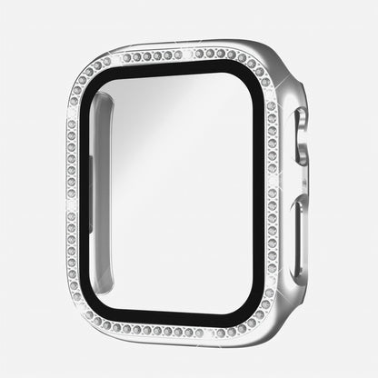 Rhinestone Tempered Glass Case for Apple Watch