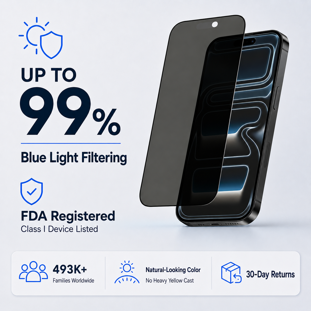 Ultra HD & Privacy Glass Screen Protector for iPhone 17 PRO