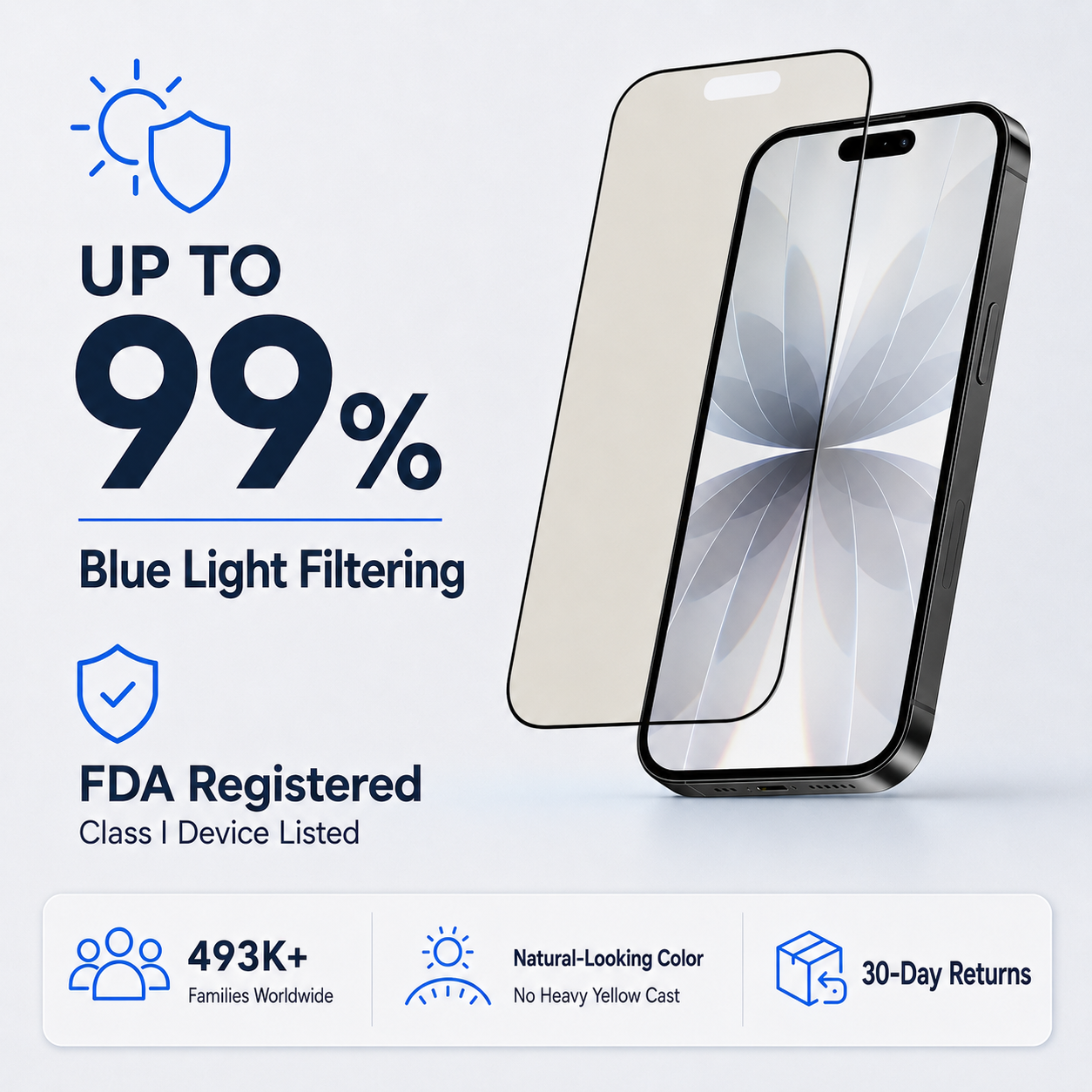 Ultra HD Glass Screen Protector for iPhone 17