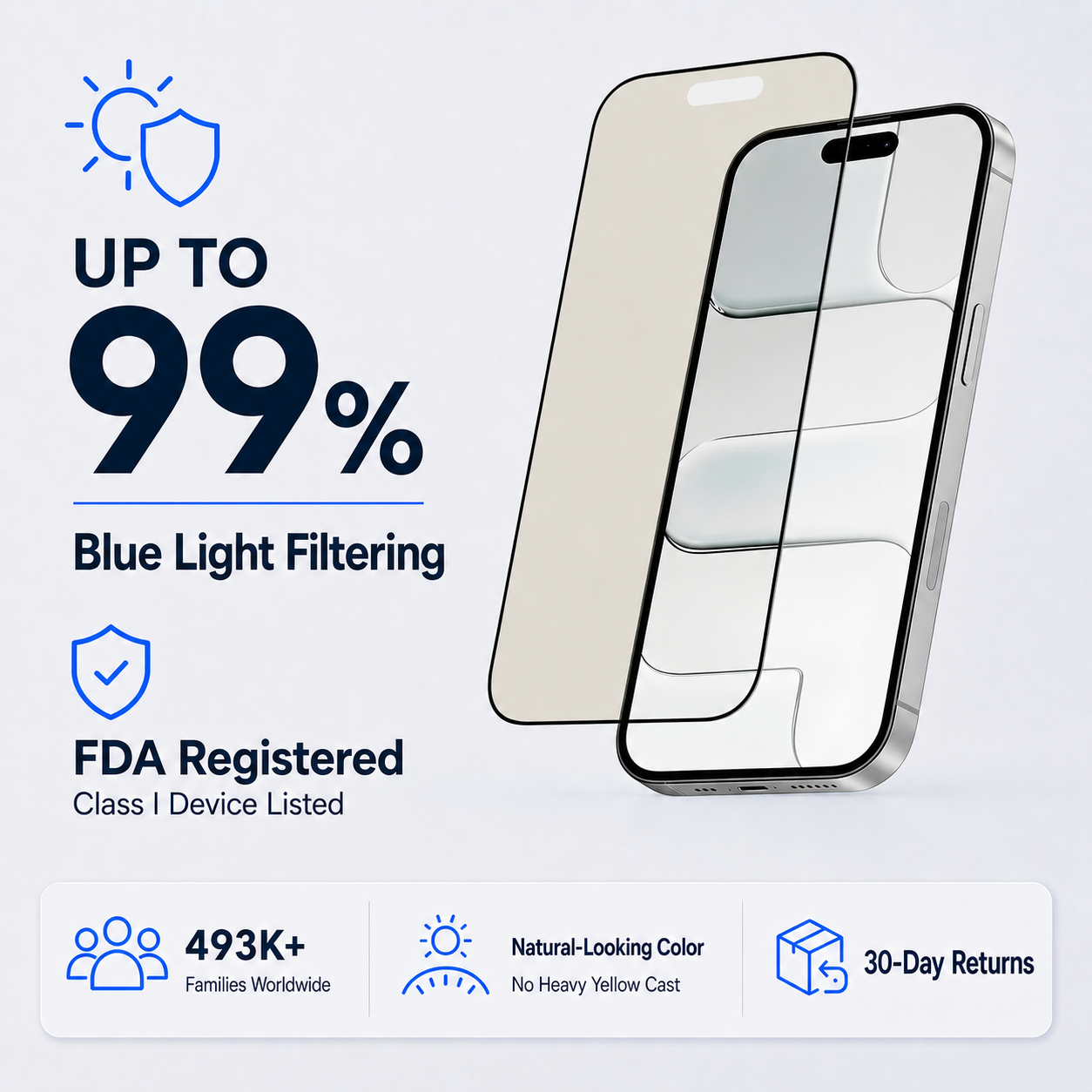 Ultra HD Glass Screen Protector for iPhone AIR