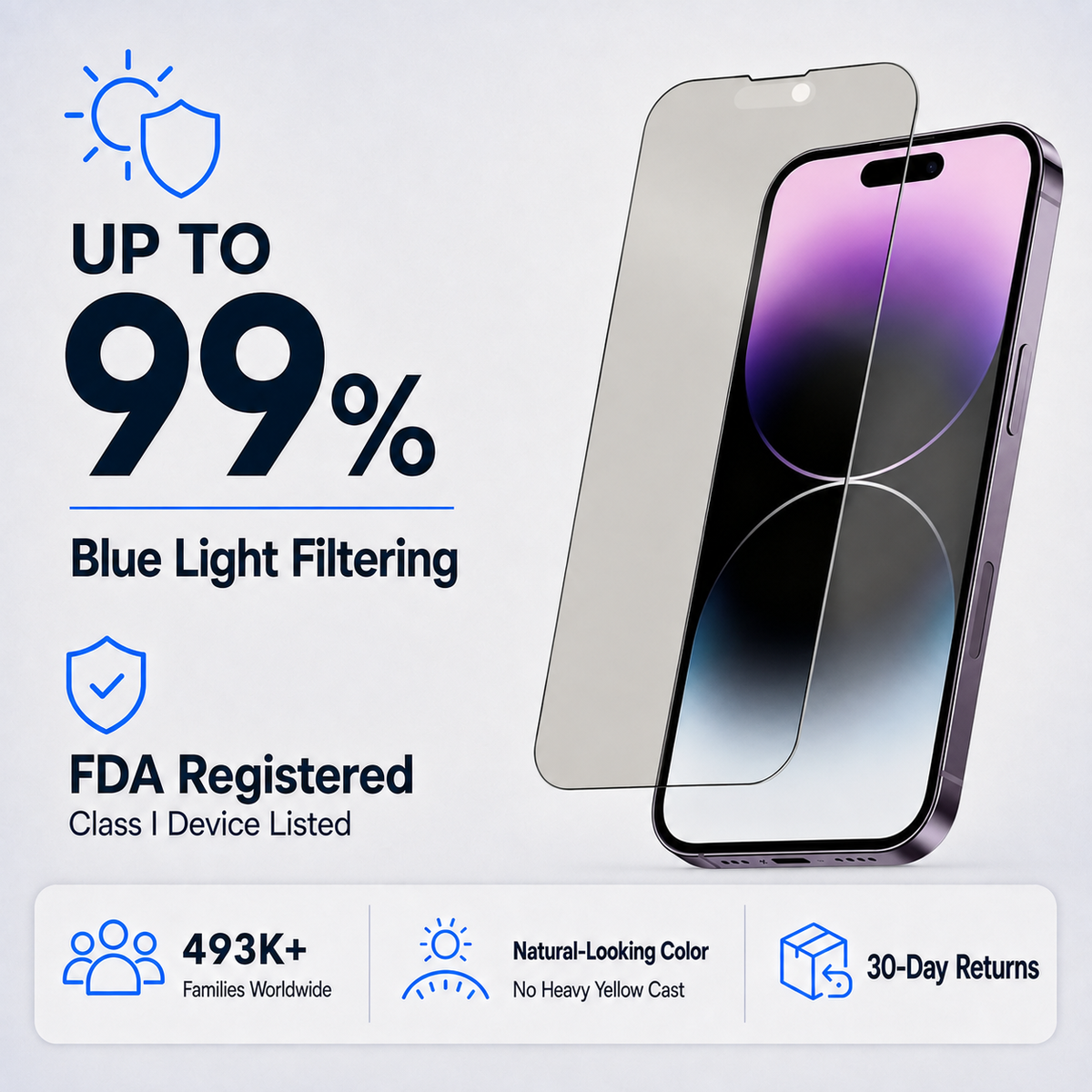 Ultra HD Glass Screen Protector for iPhone 14 PRO