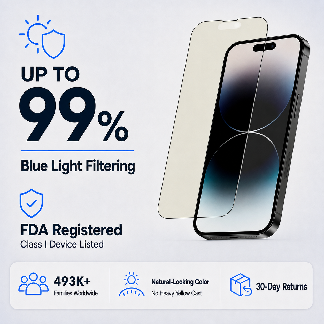 Ultra HD Glass Screen Protector for iPhone 14 PRO MAX
