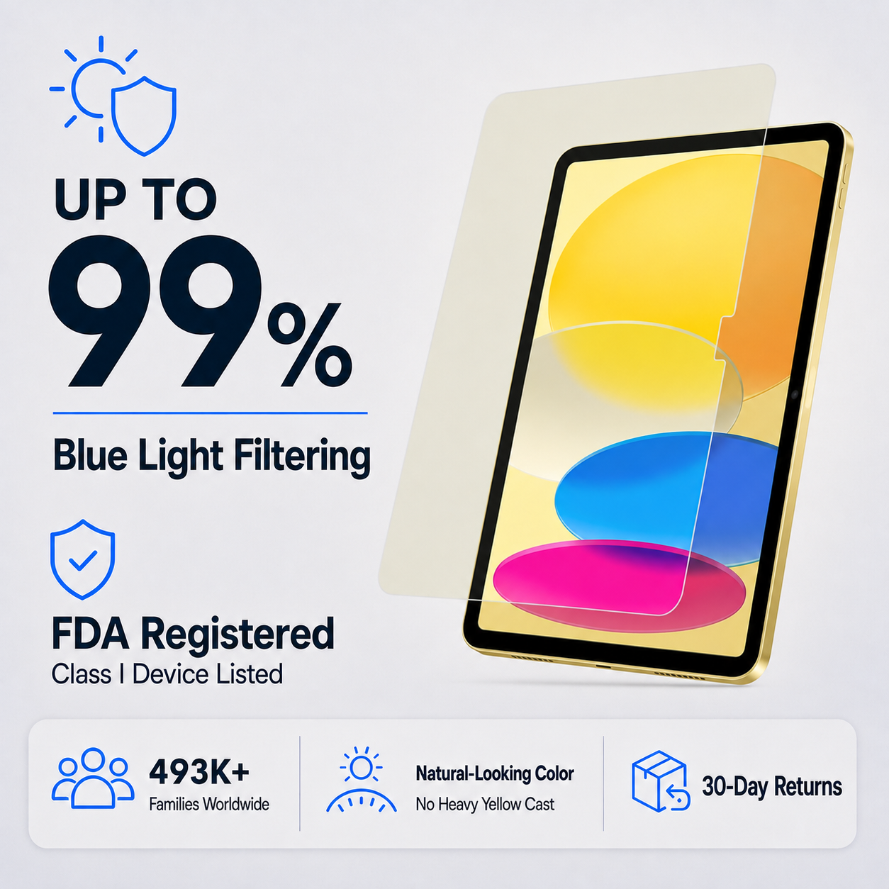 Ultra HD Glass Screen Protector for 10.9-inch iPad 11 2025