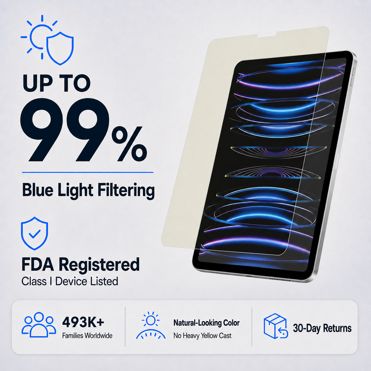 Ultra HD Glass Screen Protector for 12.9-inch iPad Pro (2018-2022)