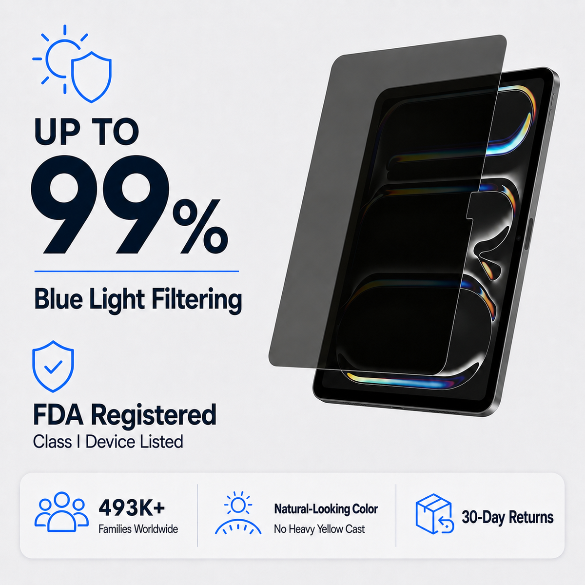 Ultra HD & Privacy Glass Screen Protector for 13-inch iPad Pro (2024-2025)