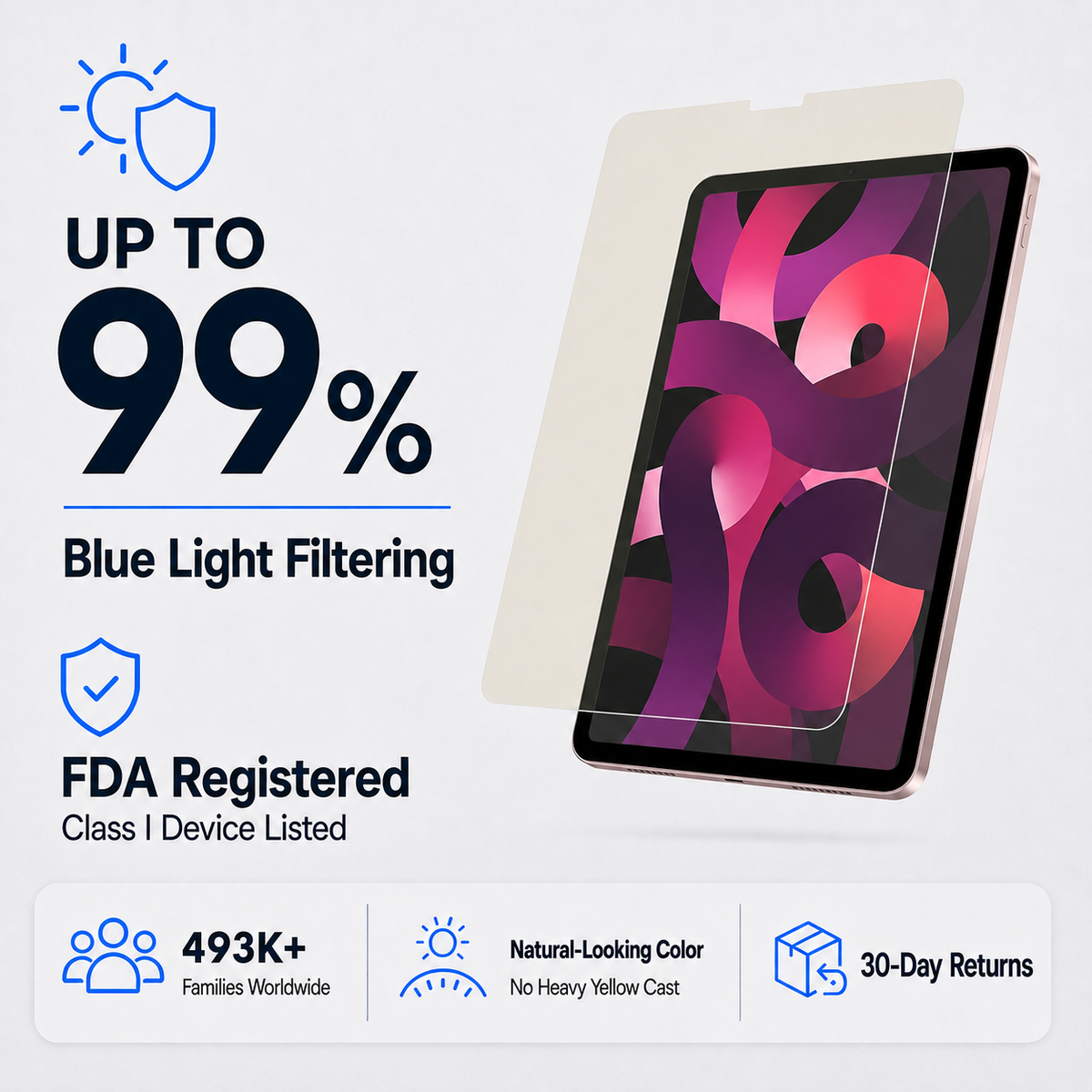 Ultra HD Glass Screen Protector for 10.9-inch iPad Air 5th/4th (2020-2022)