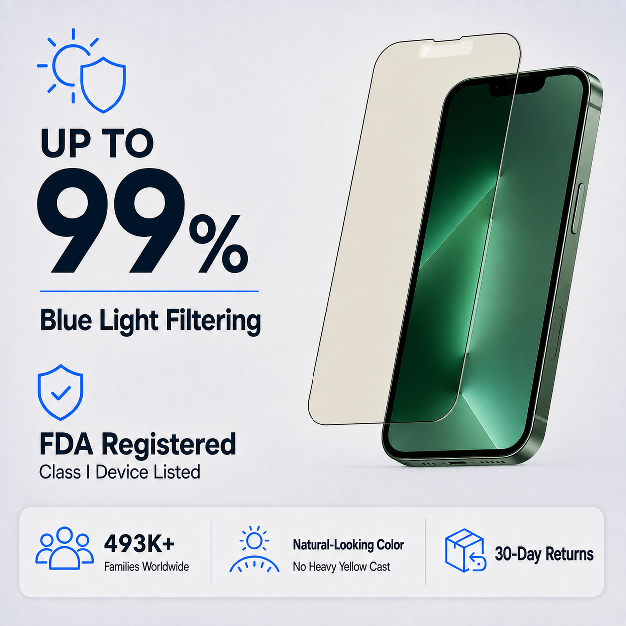 Ultra HD Glass Screen Protector for iPhone 13 PRO