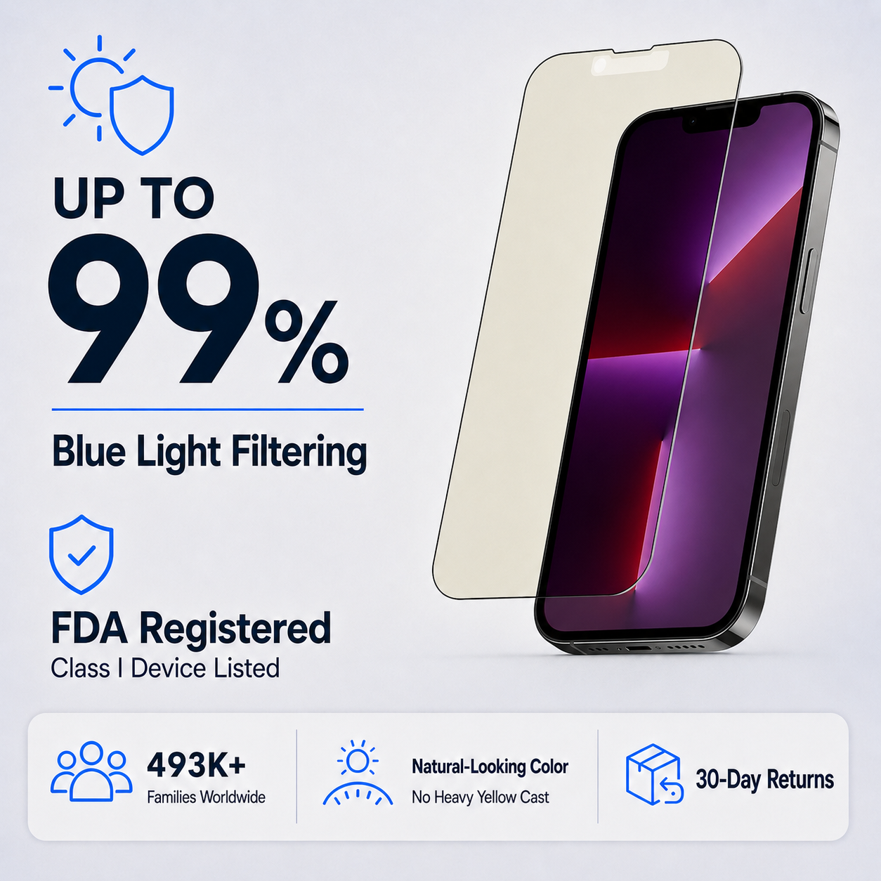 Ultra HD Glass Screen Protector for iPhone 13 PRO MAX