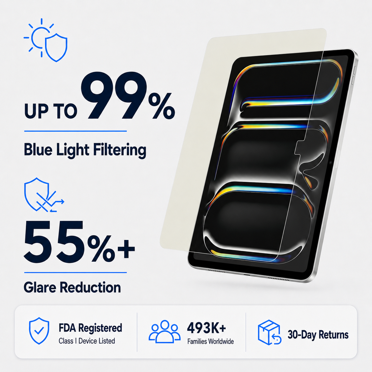 Anti Glare Matte Glass Screen Protector for 11-inch iPad Pro (2024-2025)