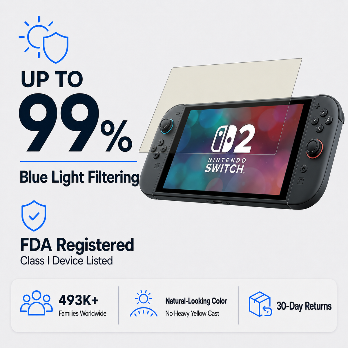 Ultra HD Glass Screen Protector for Nintendo Switch 2