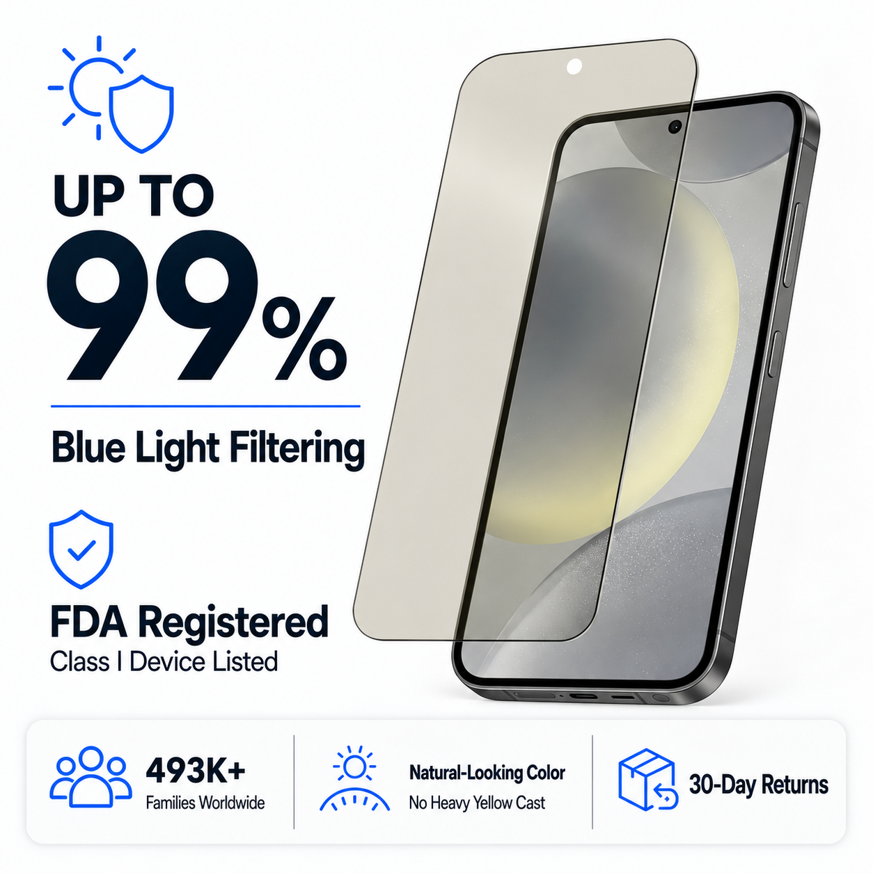 Ultra HD Glass Screen Protector for Samsung Galaxy S24+