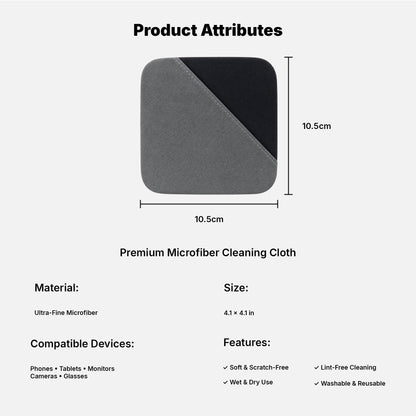 Microfiber Cleaning Cloth for iPhone iPad MacBook Screen Display