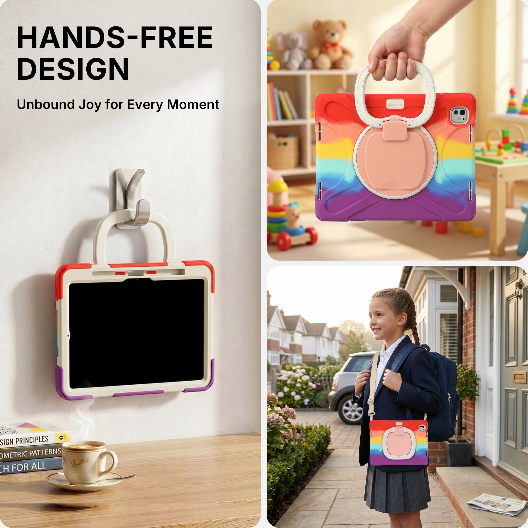 Rainbow Kids Case for iPad