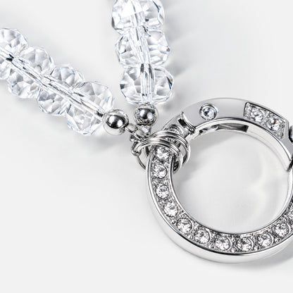 Crystal Flower Phone Chain