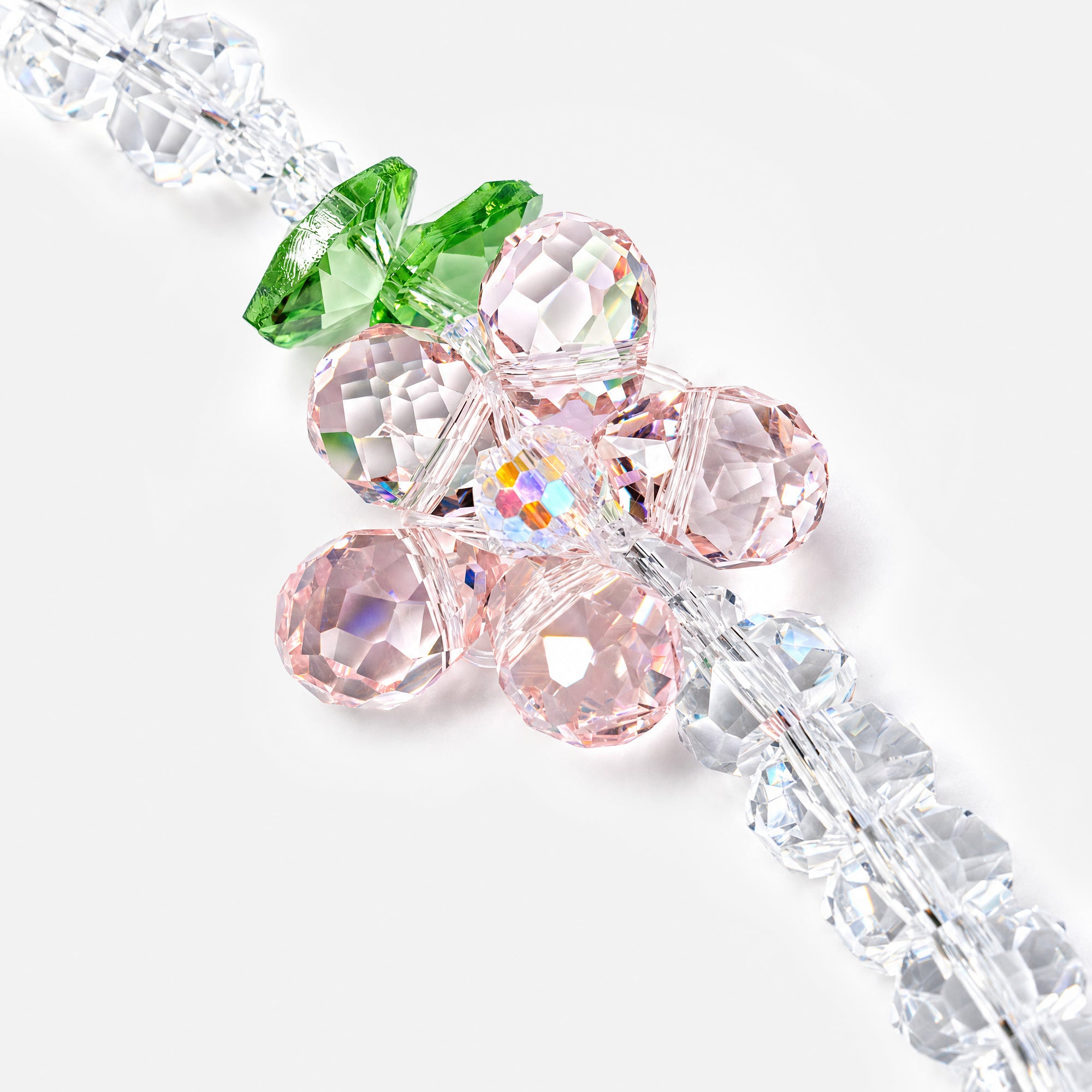 Crystal Flower Phone Chain