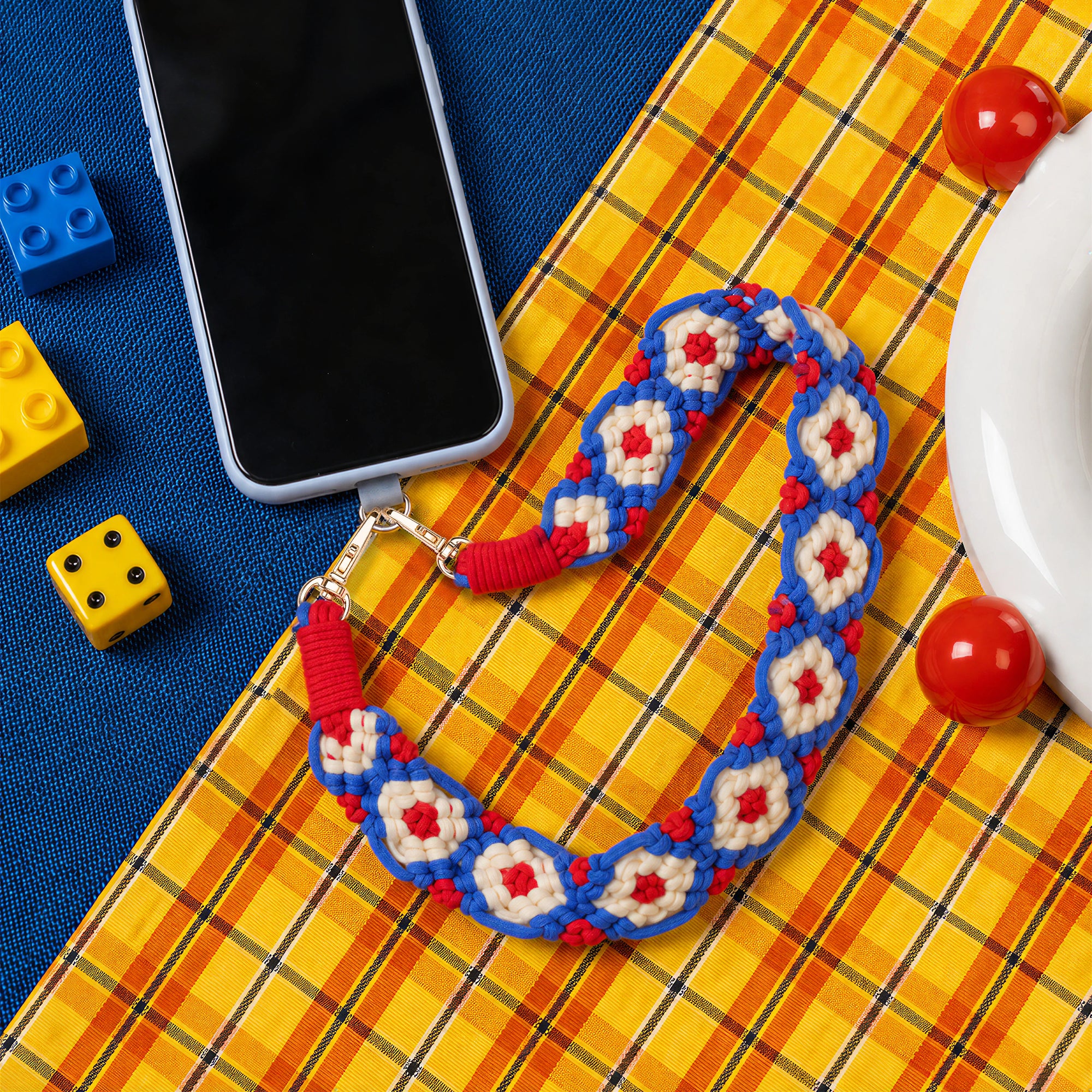 Handmade Braided Crossbody Phone Strap