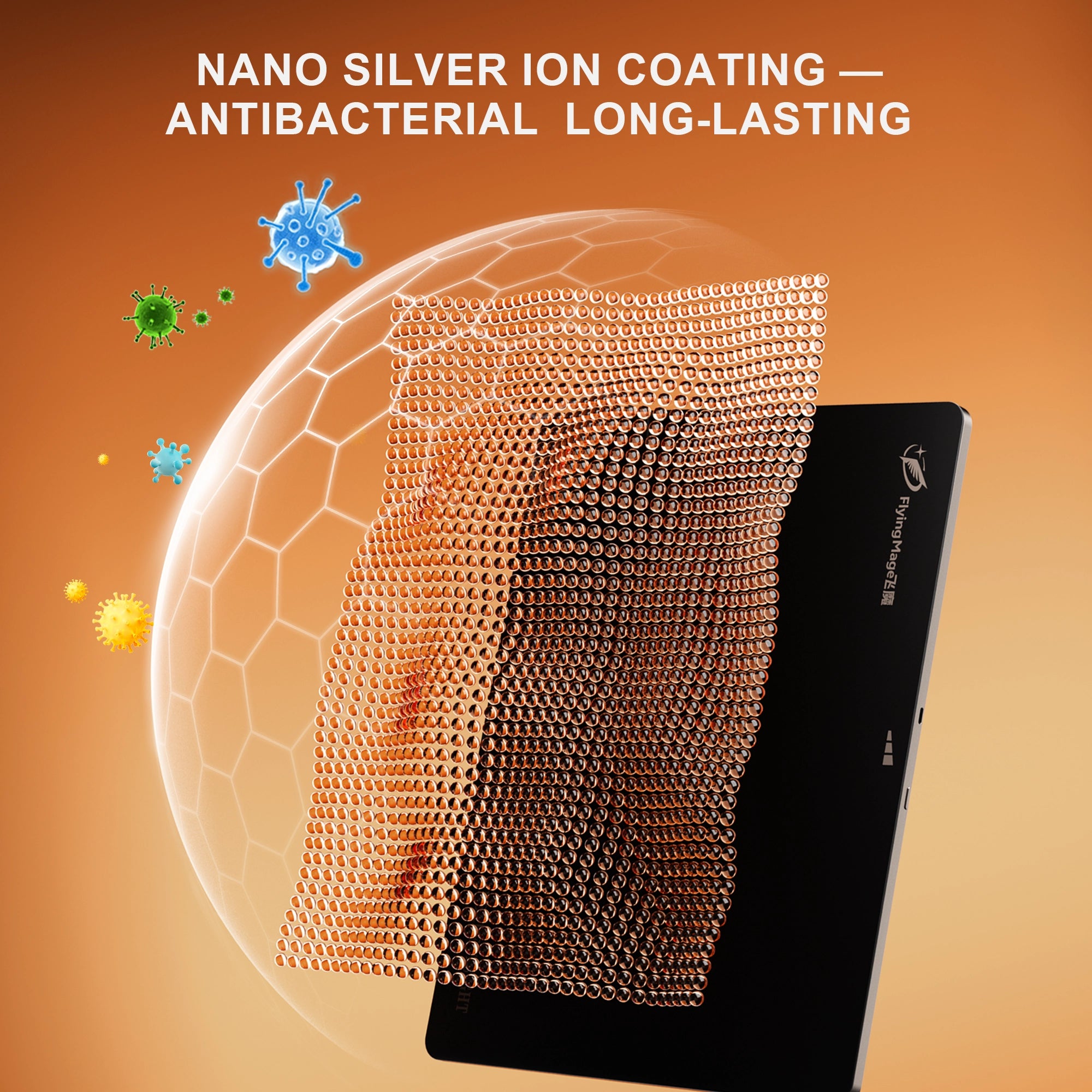 Heated Glass Gaming Mouse Pad with 3 Heating Levels