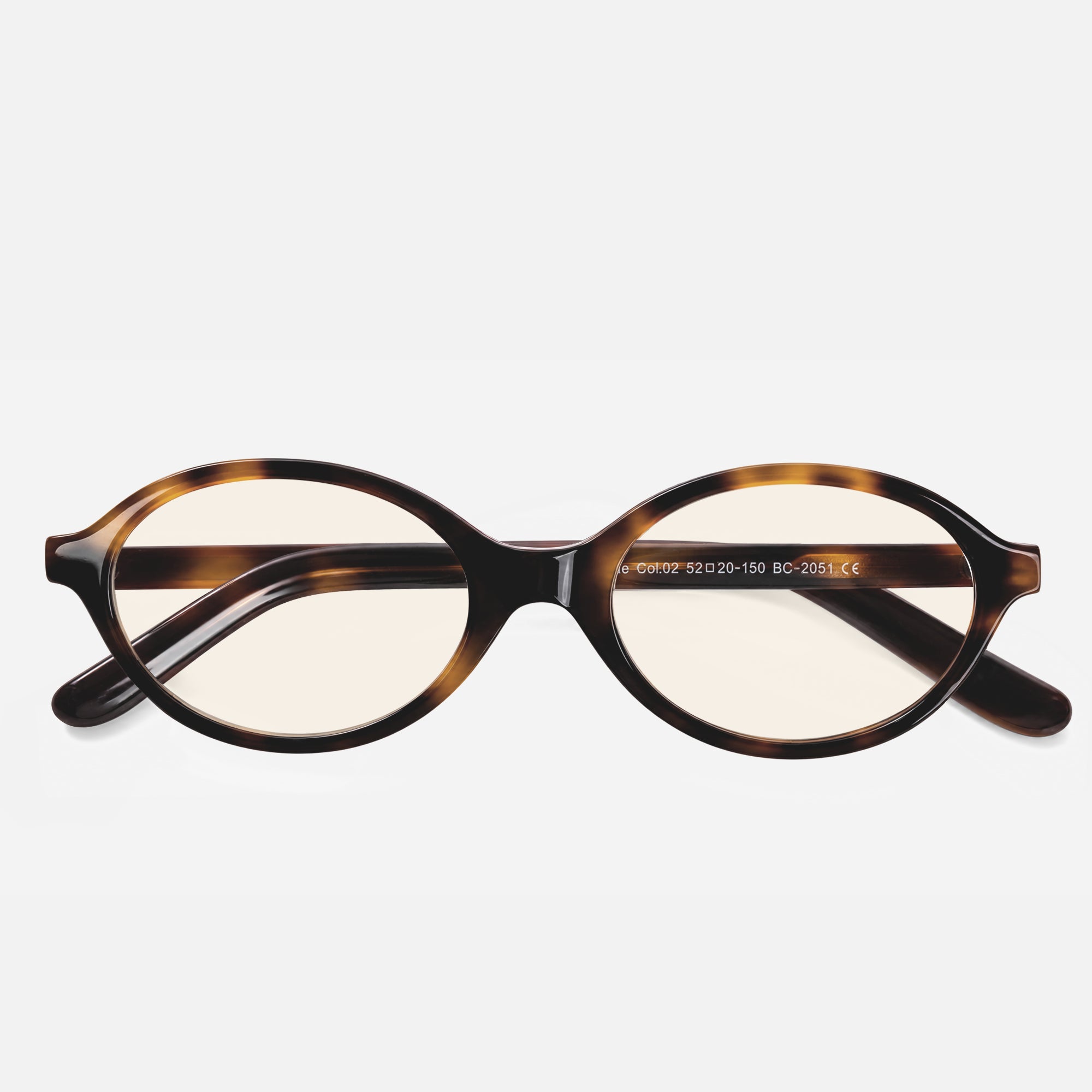 Lucca Vintage Oval Acetate Blue Light Glasses