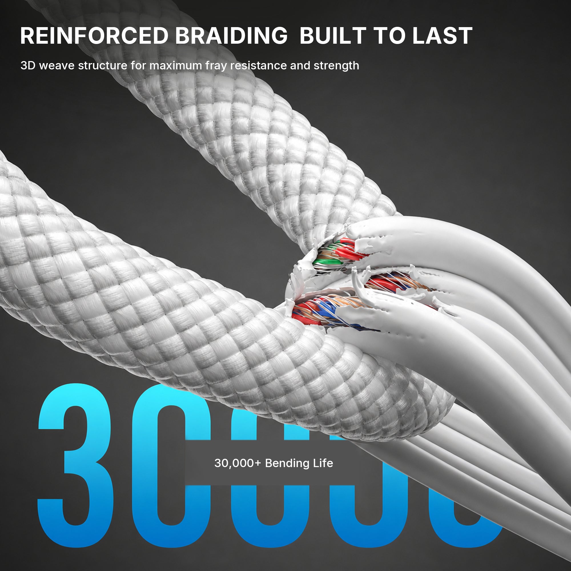 Magnetic Self-Coiling USB-C Cable (100W)