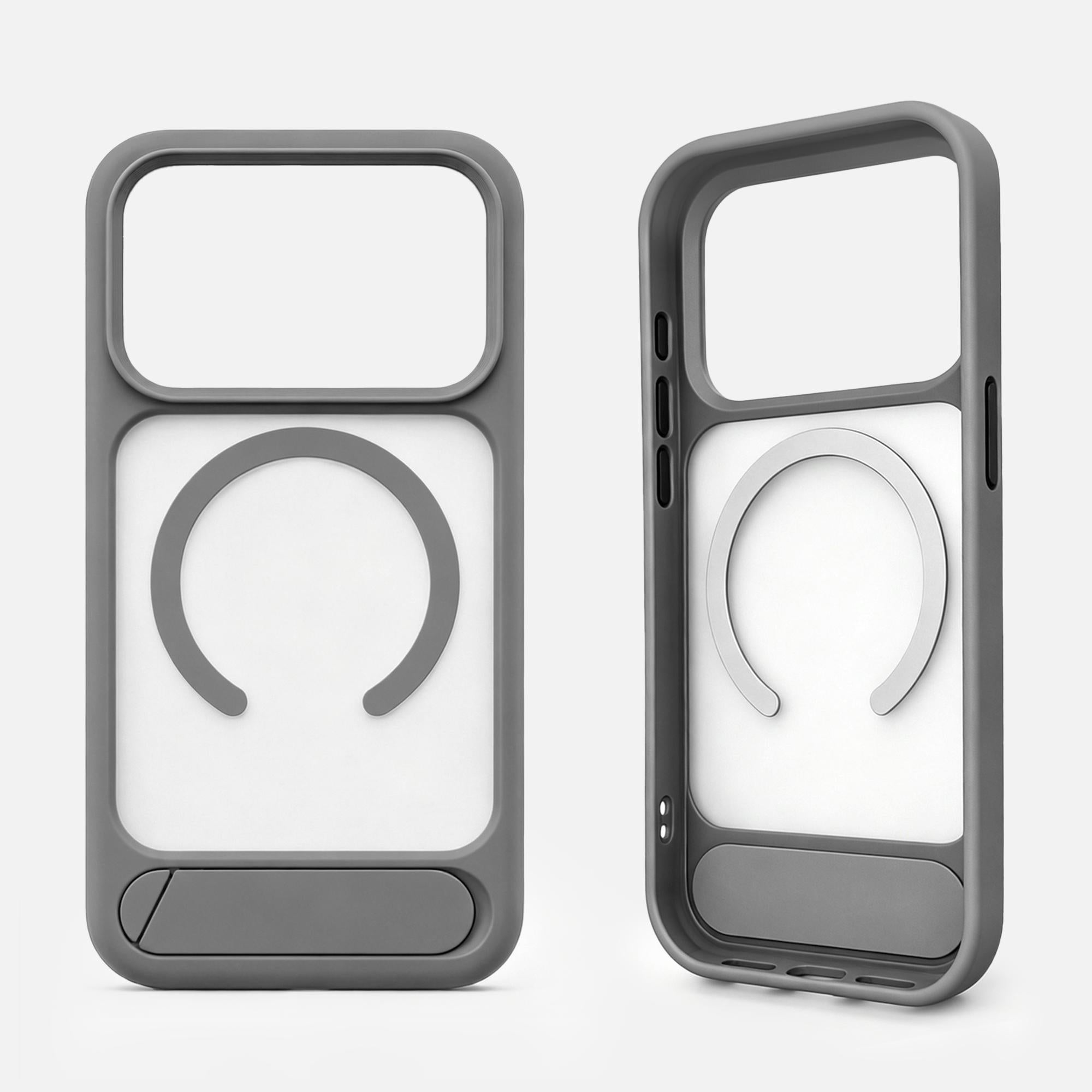 Matte Magnetic Kickstand iPhone Case