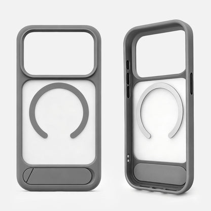 Matte Magnetic Kickstand iPhone Case