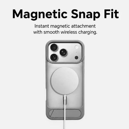 Matte Magnetic Kickstand iPhone Case