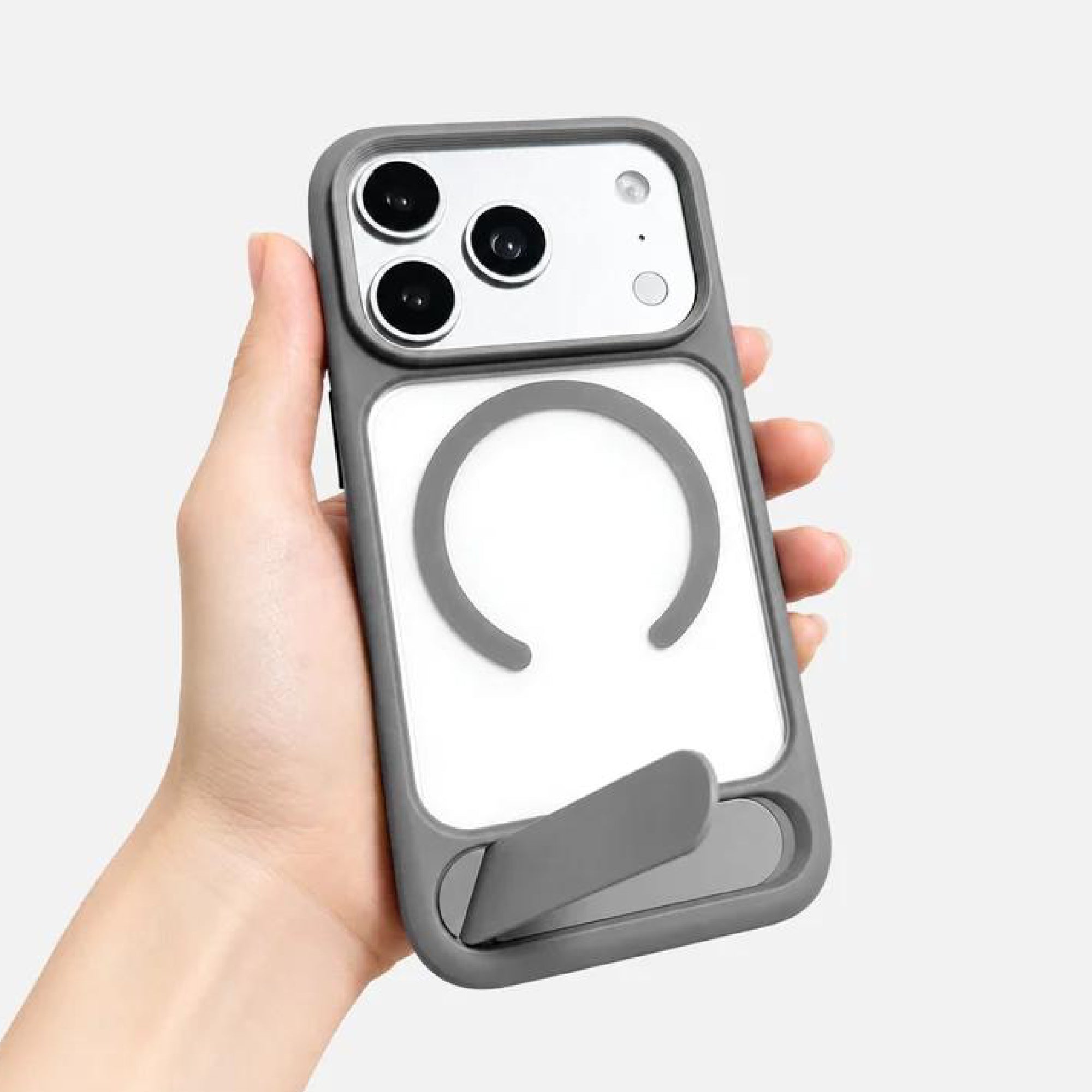 Matte Magnetic Kickstand iPhone Case