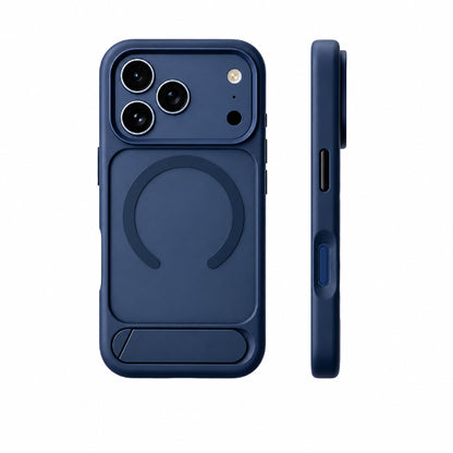 Matte Magnetic Kickstand iPhone Case