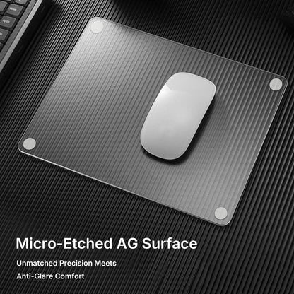 Matte Transparent Glass Mouse Pad