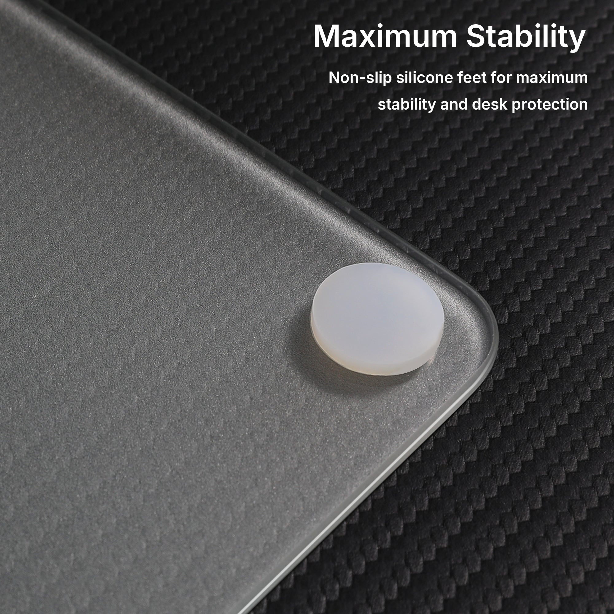 Matte Transparent Glass Mouse Pad