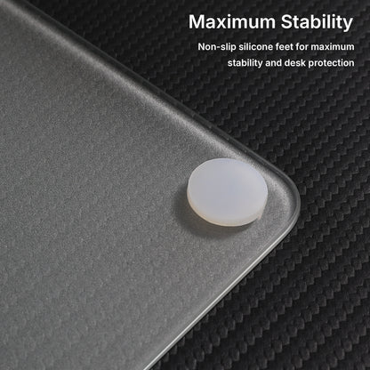 Matte Transparent Glass Mouse Pad