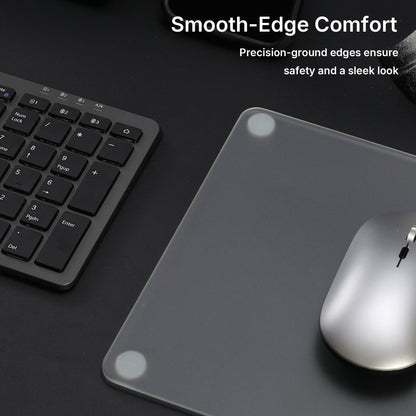Matte Transparent Glass Mouse Pad