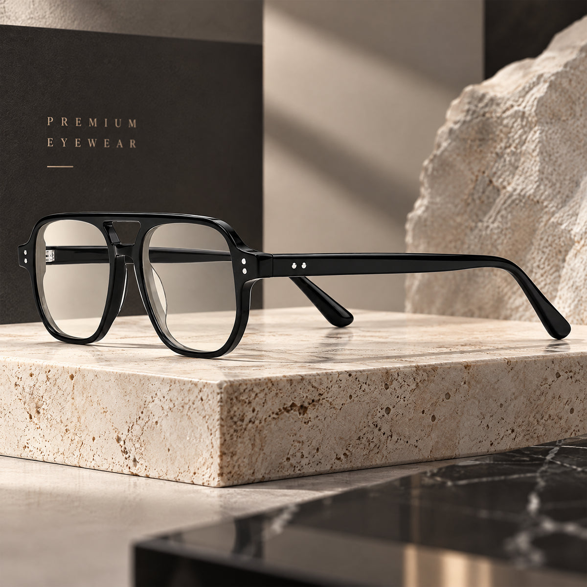 Milan Aviator Acetate Blue Light Glasses