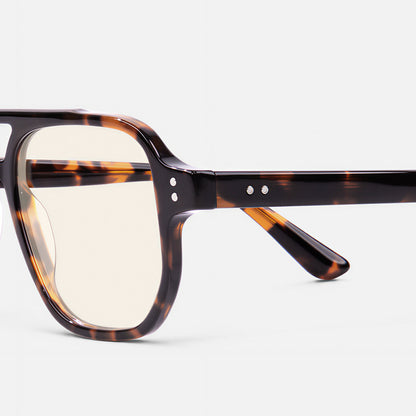 Milan Aviator Acetate Blue Light Glasses