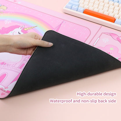 Pink Unicorn Animals Desk Mouse Pad