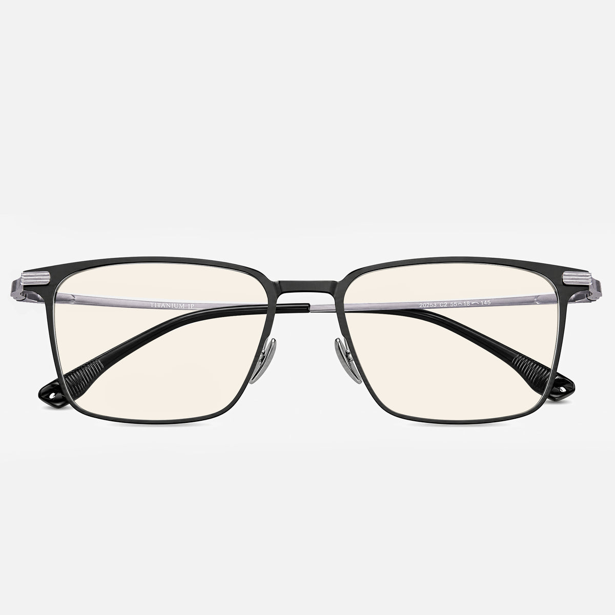 Parma Titanium Square Blue Light Glasses