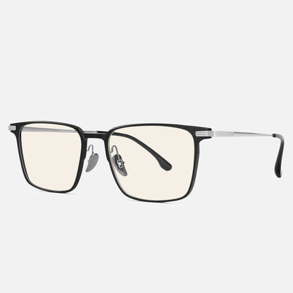 Parma Titanium Square Blue Light Glasses