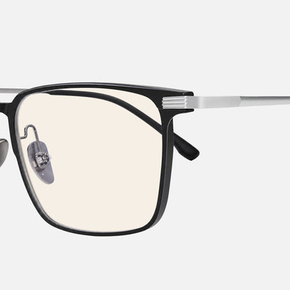 Parma Titanium Square Blue Light Glasses