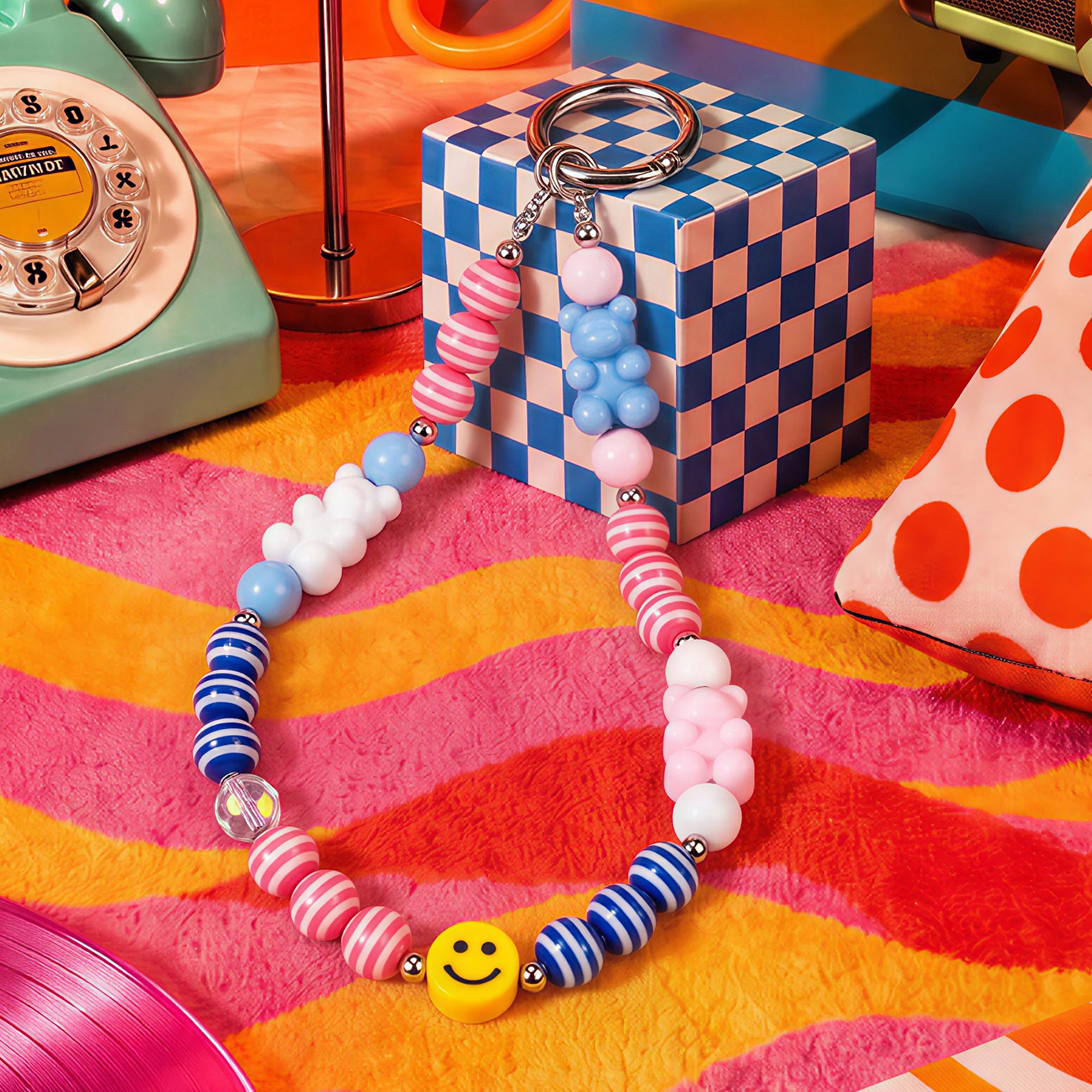 Pastel Bear Phone Strap