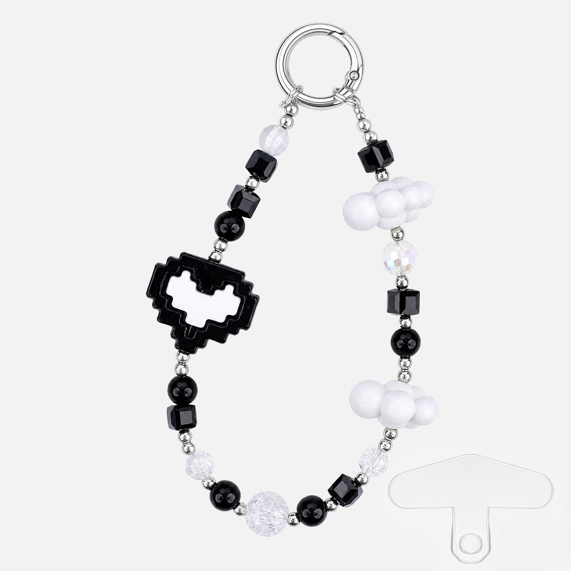 Pixel Heart Phone Strap