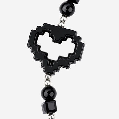 Pixel Heart Phone Strap