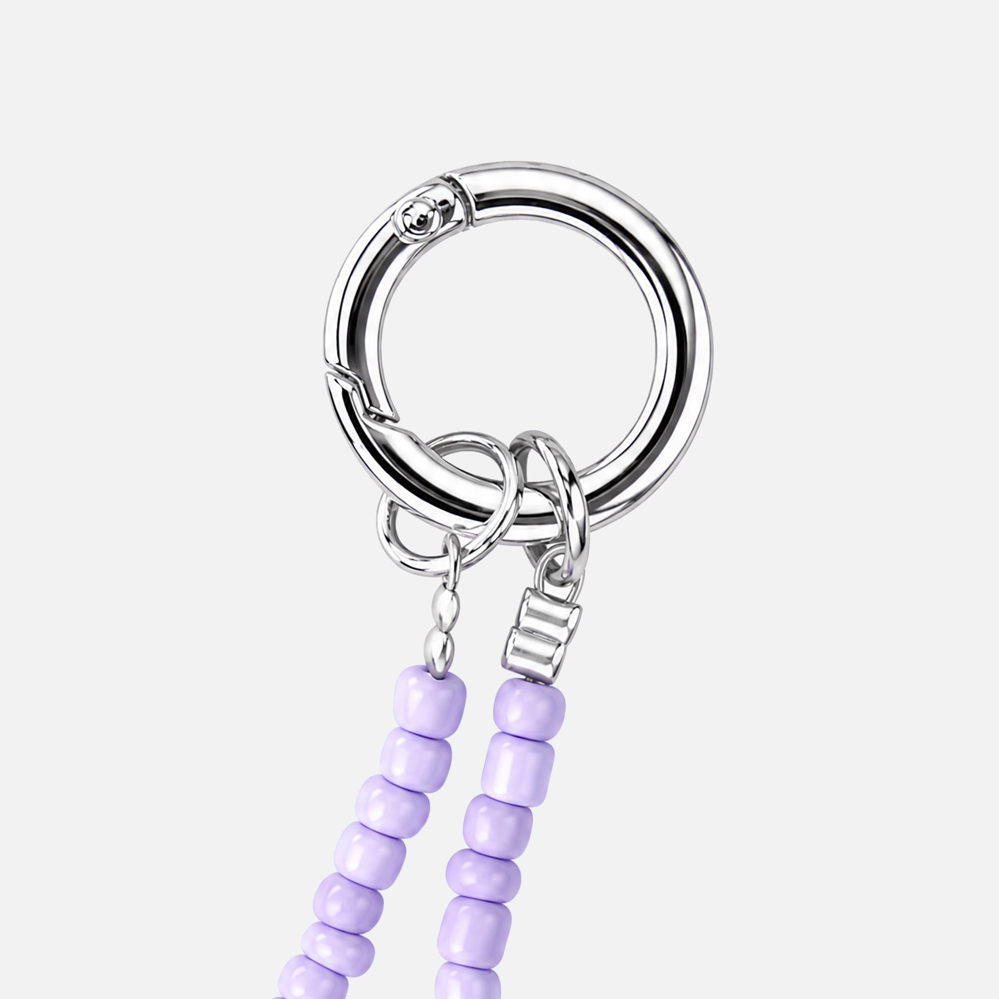 Rainbow Heart Beaded Crossbody Phone Strap