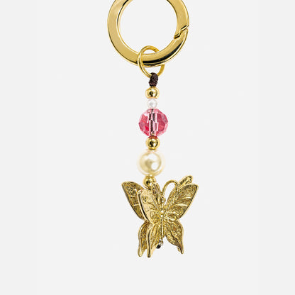 Red Rose Pearl Phone Strap