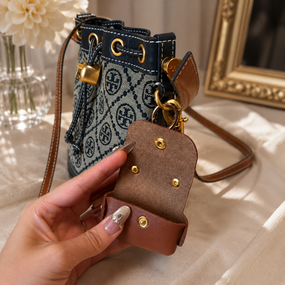 Retro Faux Leather Case for AirPods