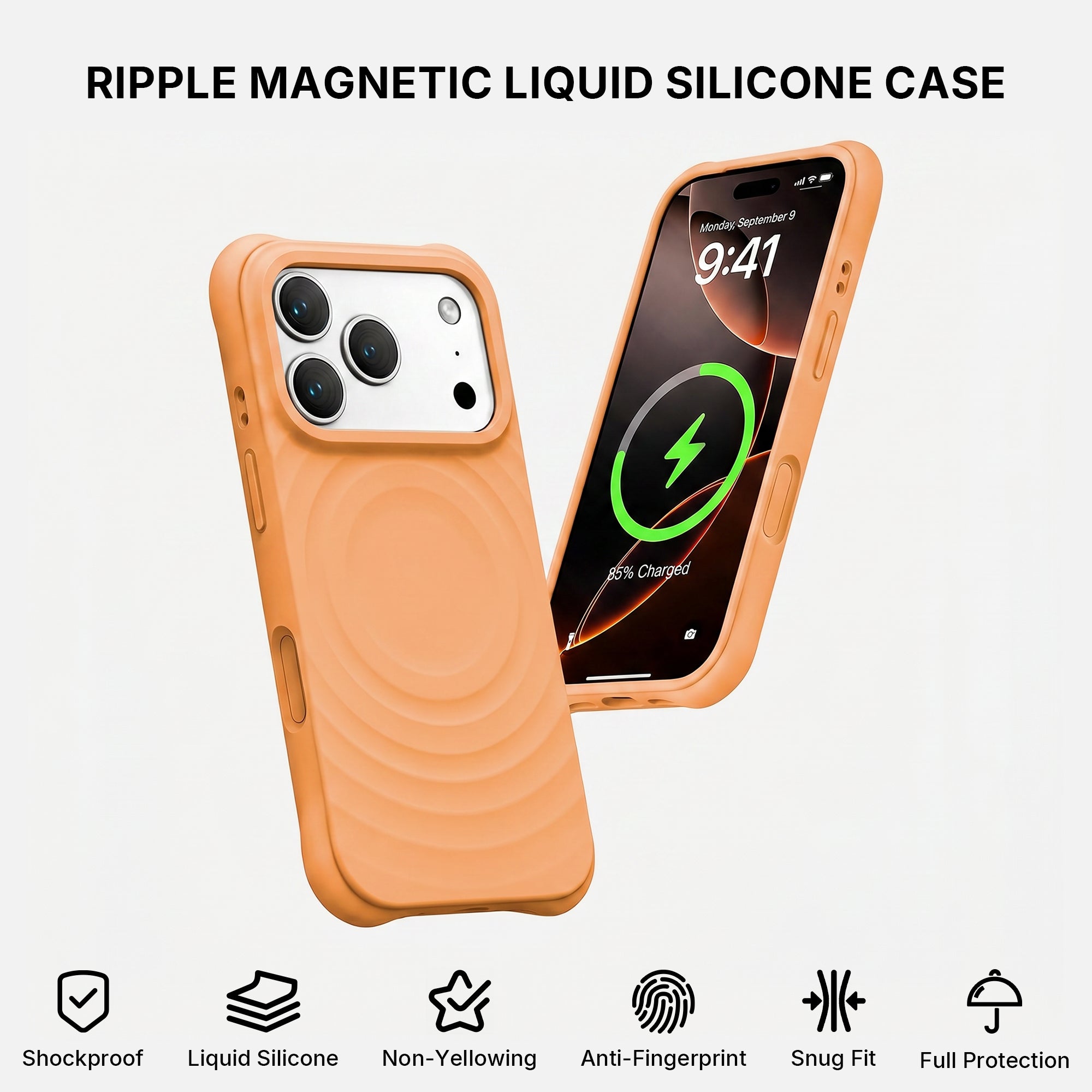 Ripple Texture Silicone iPhone Case