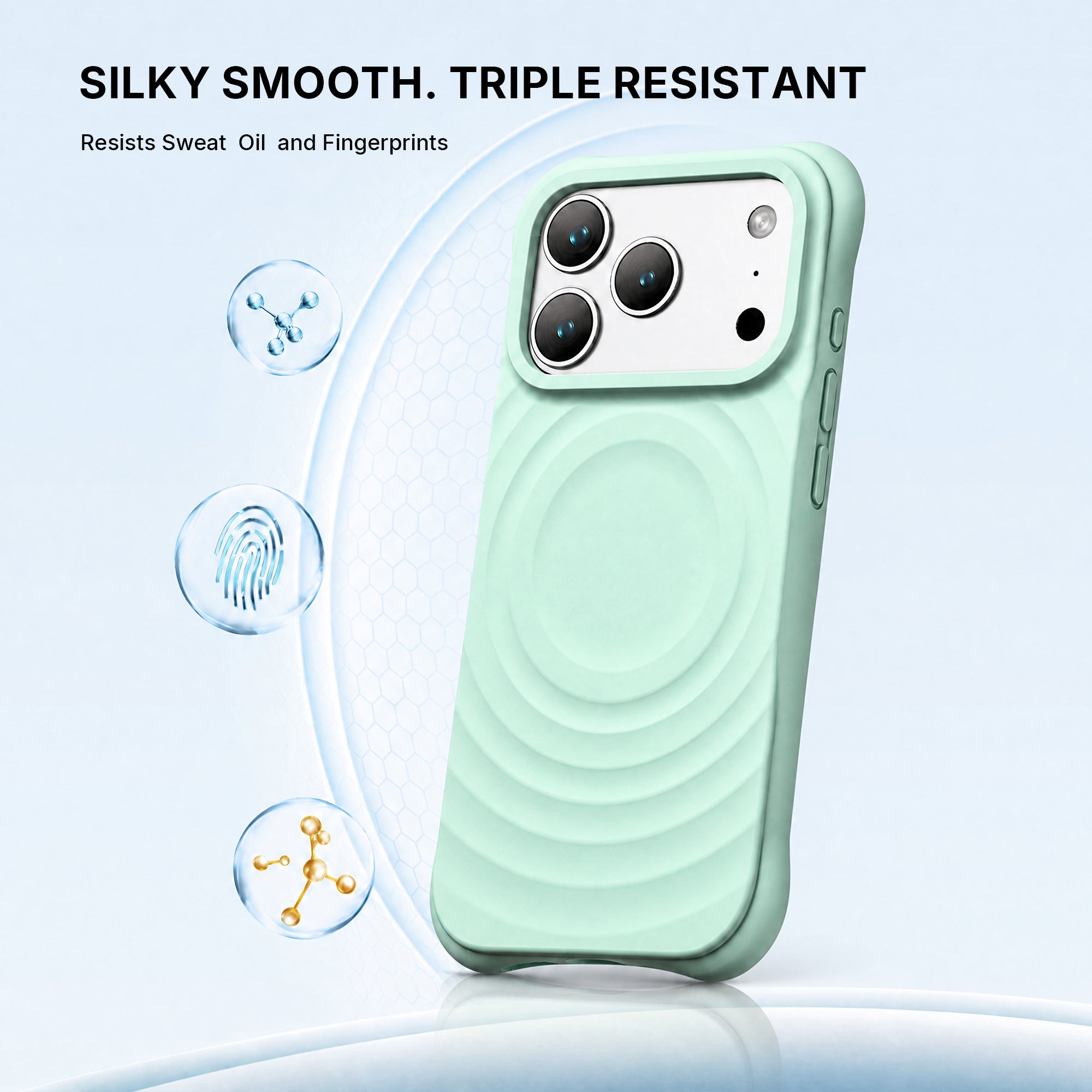 Ripple Texture Silicone iPhone Case