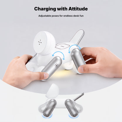 3-in-1 Robot Dog Wireless Charging Stand